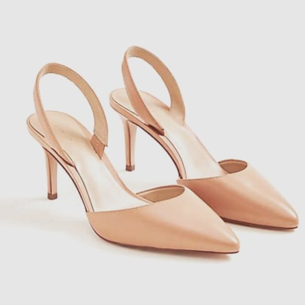 ANN TAYLOR Kerry Slingback Pump Size 11 Eastern Camel NWOB